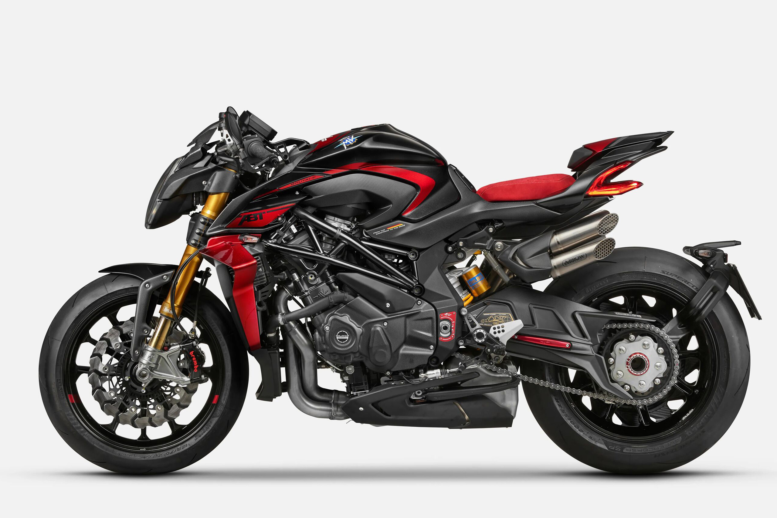 MV AGUSTA byDainese オールシーズンジャケット 黒/赤 2026 MV Agusta Brutale 1000 ABT - Onyx Moto San Diego